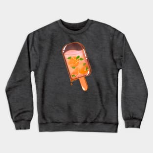 Fresh Orange Ice Pop Crewneck Sweatshirt